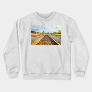 Parallel Railroad Tracks Crewneck Sweatshirt